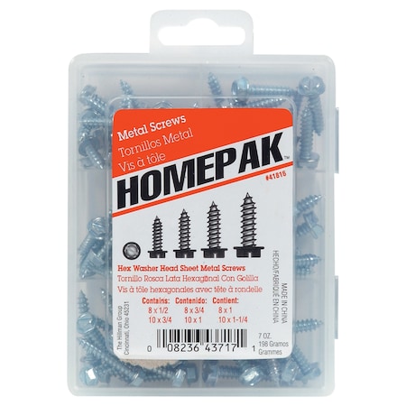 Hillman Sm Screw Kit Asrt Hex 41816